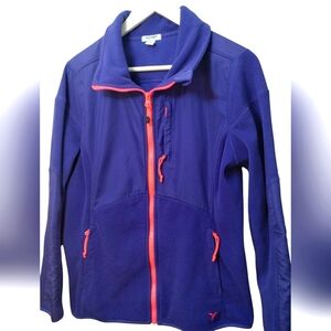 Old Navy Fleece/Nylon Full Zip Jacket